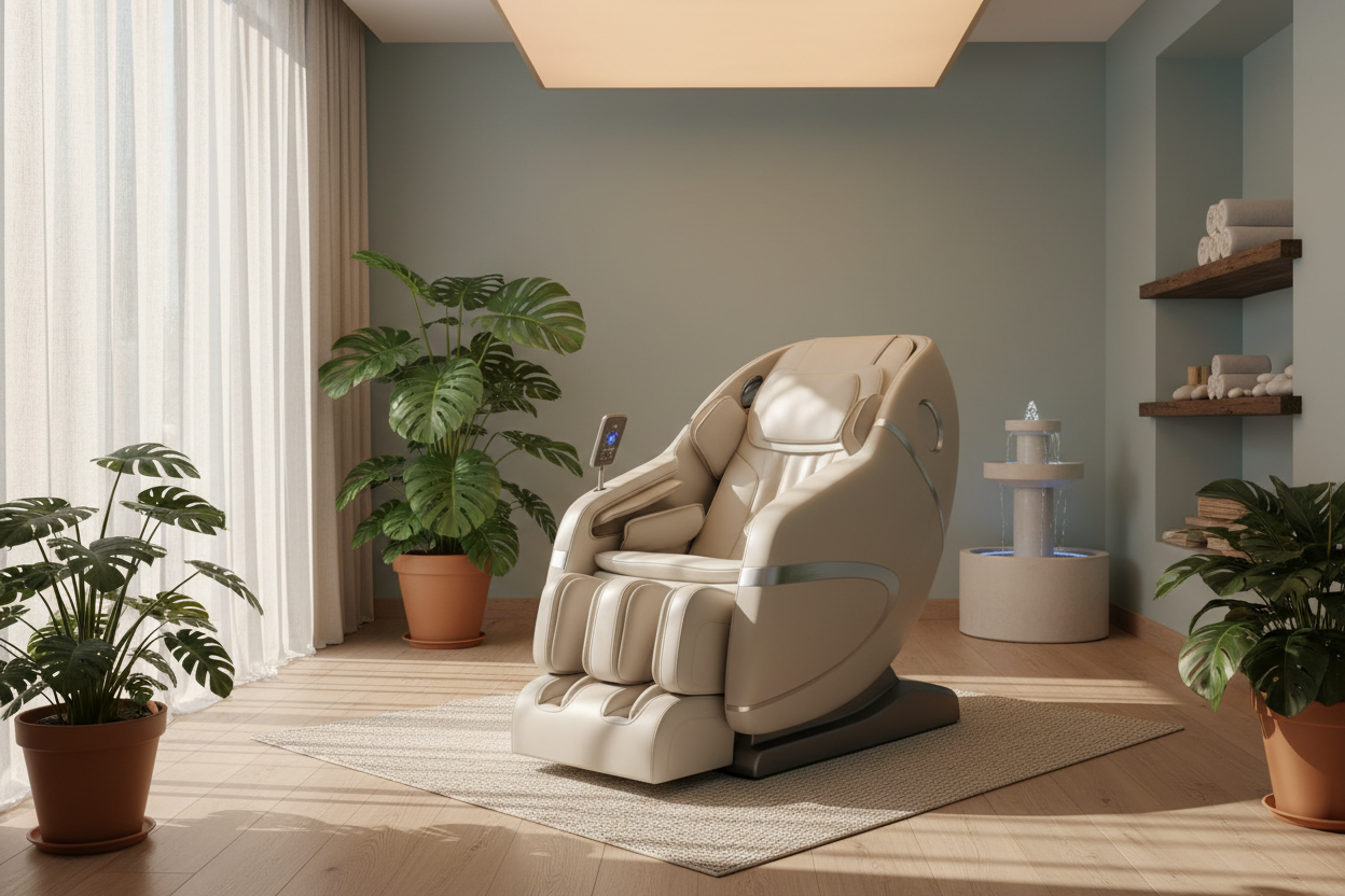 massage chair relaxing